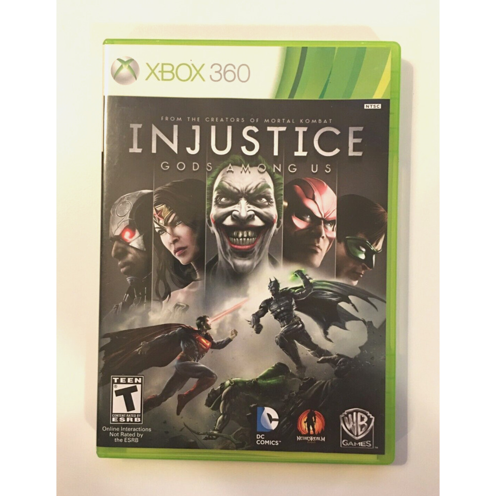 Injustice: Gods Among Us (Microsoft Xbox 360, 2013) Warner Bros - CIB Complete